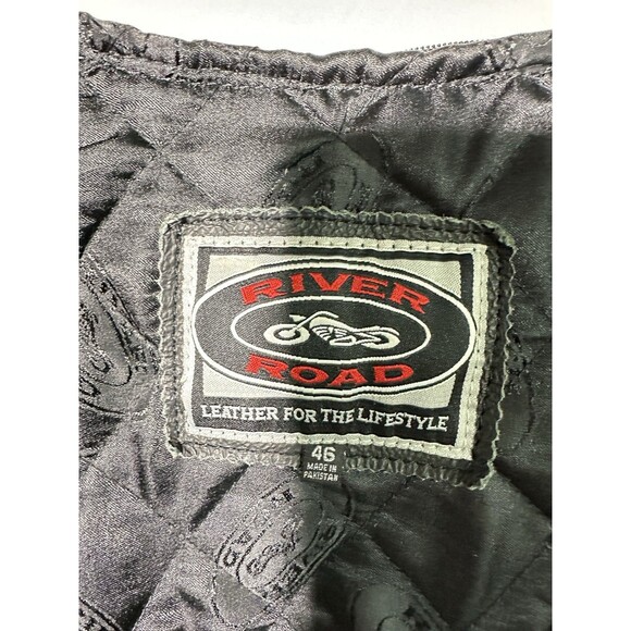 River Road Motorcycle Jacket Removable Quilted Liner Black Insulated Insert S 46 - Picture 5 of 5
